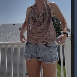 Crochet halter top